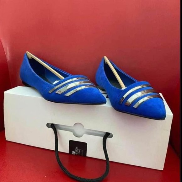 Women's Blue Aldo Flats - Picture 2 of 3